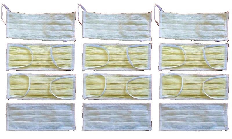 Ayur Face Mask | Double Layered | Turmeric & Neem | 12 Masks