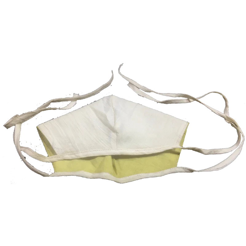 Face Mask Conical - 100% Organic Cotton Woven Ayurvedic Dyed Double Layer